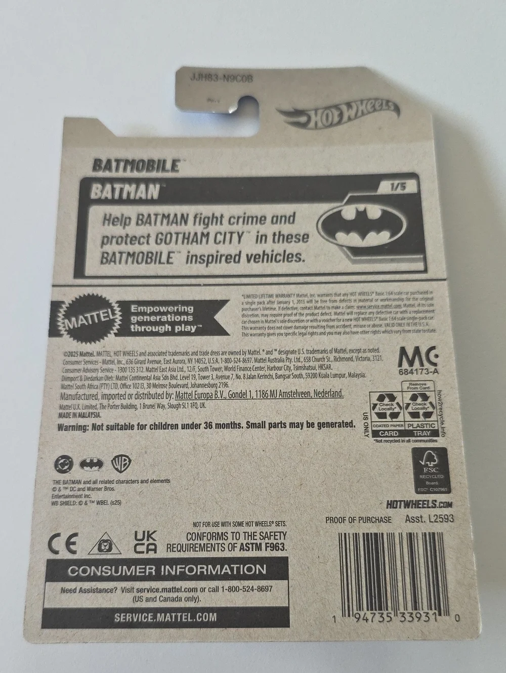 Batman Hot Wheels Batman Bundle - Racer Verse And Batmobiles